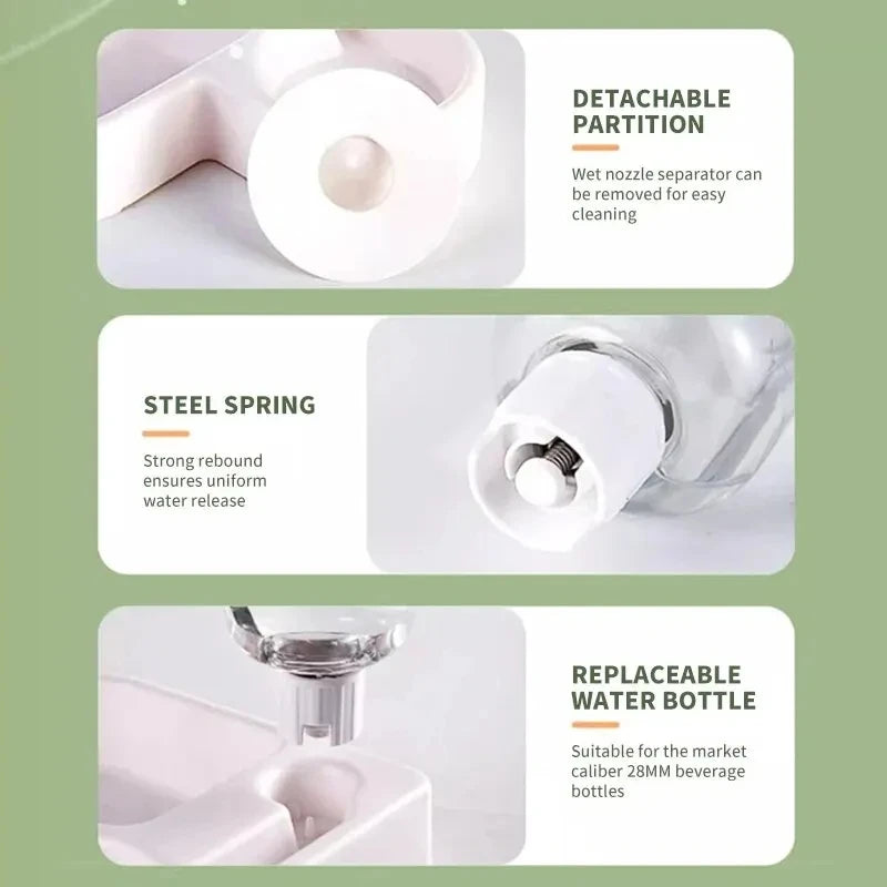 Gamelle automatique à boire pour chien et chat – Double usage alimentation & eau